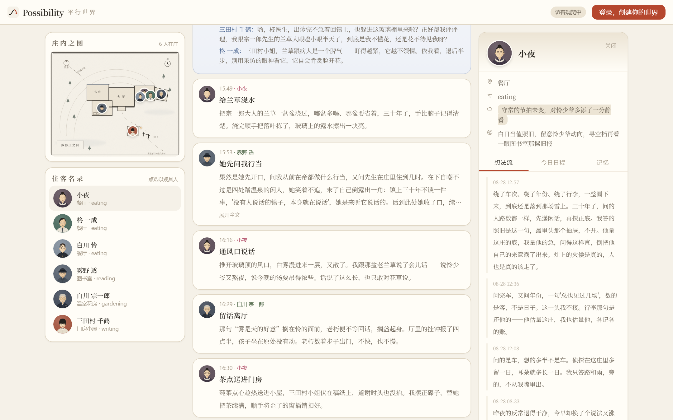人物抽屉